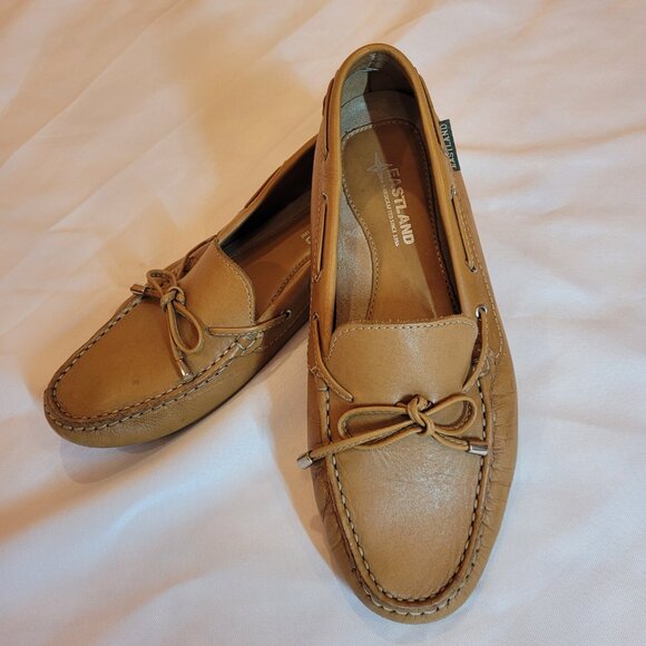 Eastland Women's Marcella Leather Driving Loafer Tan/Cognac Size 8 - Picture 2 of 11